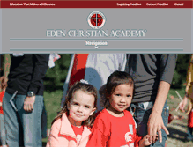 Tablet Screenshot of edenchristianacademy.org